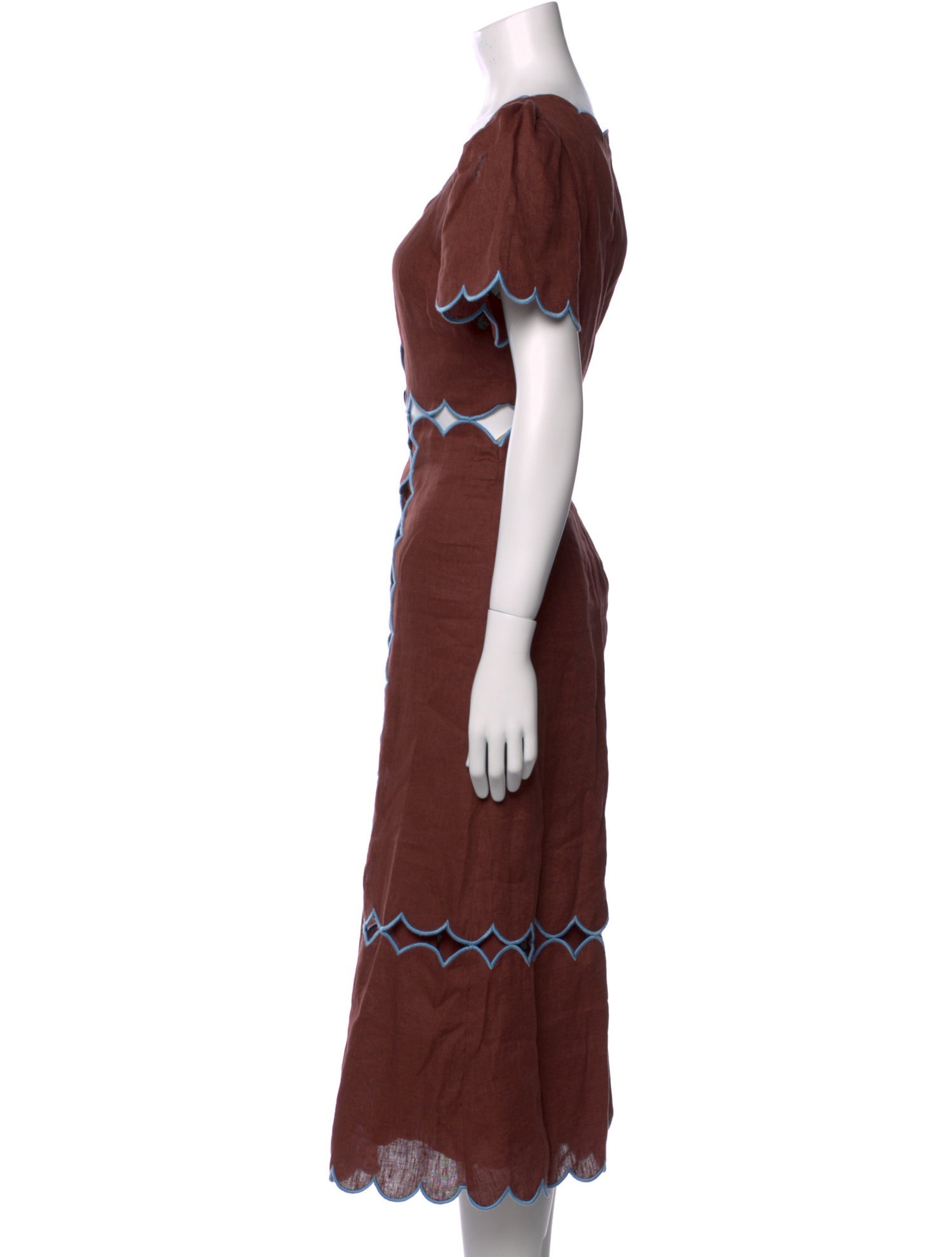 Farm Rio Linen Midi Length Dress w/ Tags