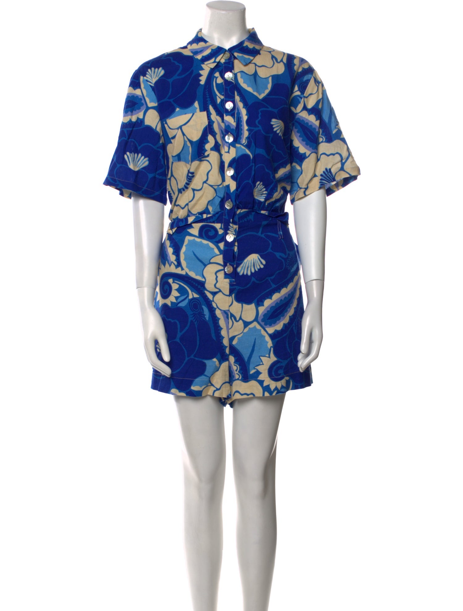 Farm Rio Floral Print Romper