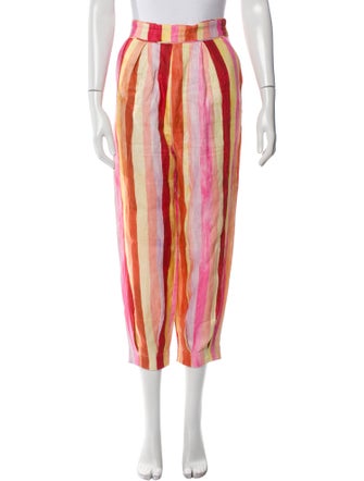 Farm Rio Linen Straight Leg Pants