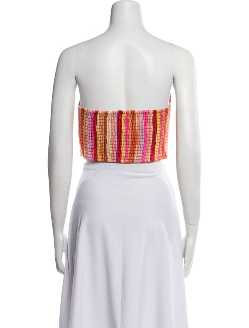 Farm Rio Linen Striped Crop Top