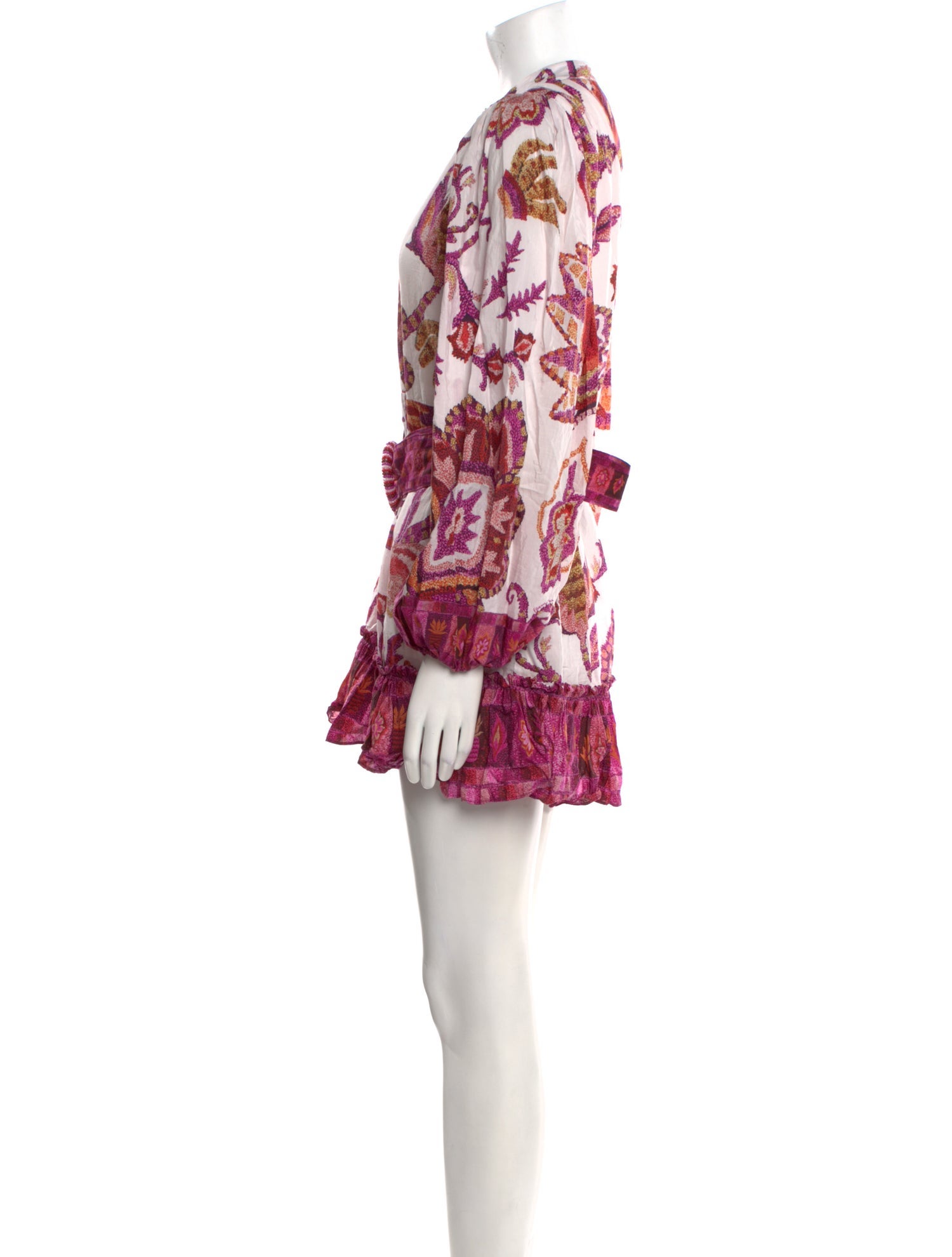 Farm Rio Floral Print Mini Dress