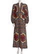 Farm Rio Paisley Print Knee-Length Dress