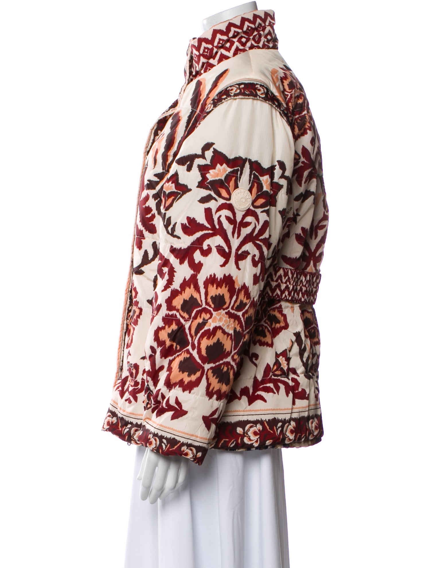 Farm Rio Printed Faux Fur Jacket