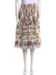 Farm Rio Floral Print Knee-Length Skirt