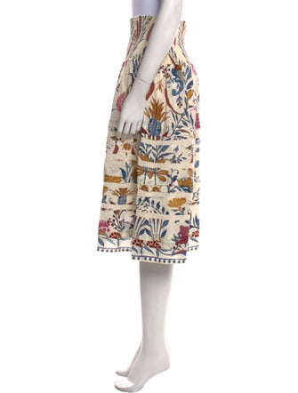 Farm Rio Floral Print Knee-Length Skirt