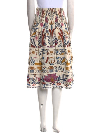 Farm Rio Floral Print Knee-Length Skirt