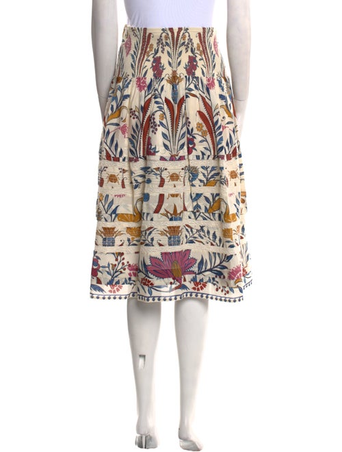 Farm Rio Floral Print Knee-Length Skirt