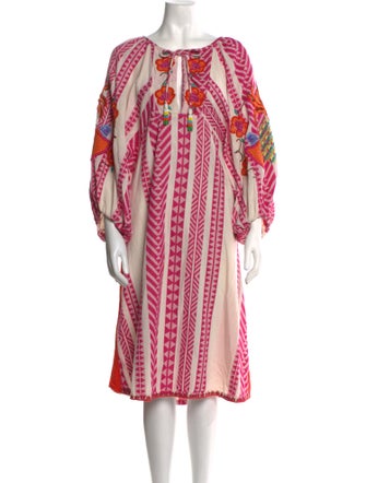 Farm Rio Printed Midi Length Dress