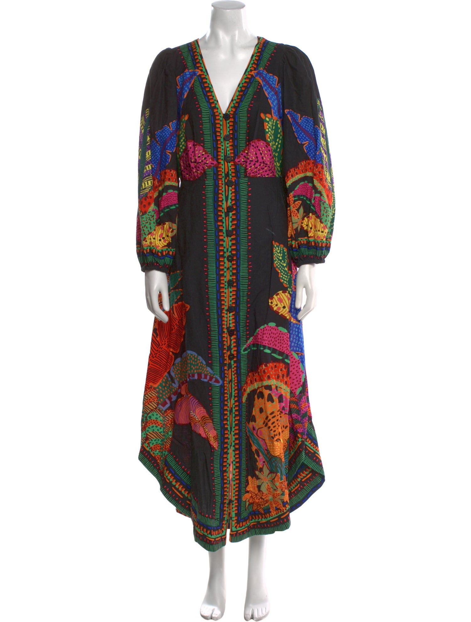 Farm Rio Printed Long Dress