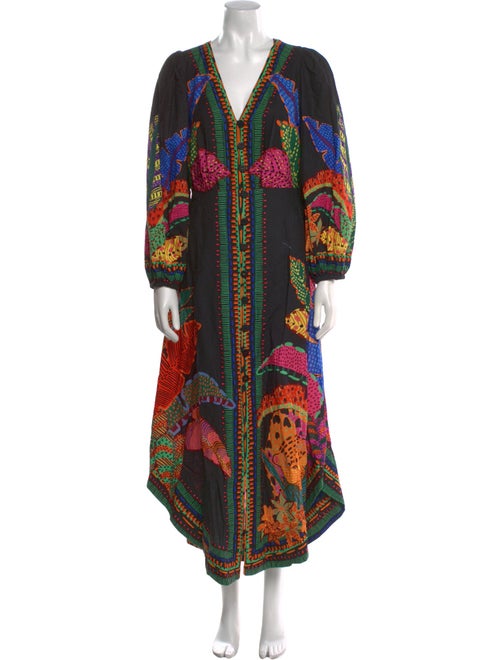 Farm Rio Printed Long Dress