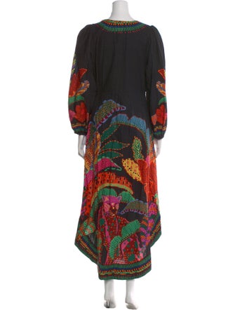 Farm Rio Printed Long Dress