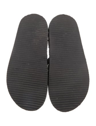 Farm Rio Leather Striped Gladiator Sandals