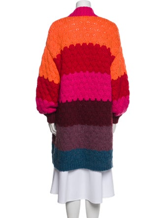 Farm Rio Striped Open Front Sweater