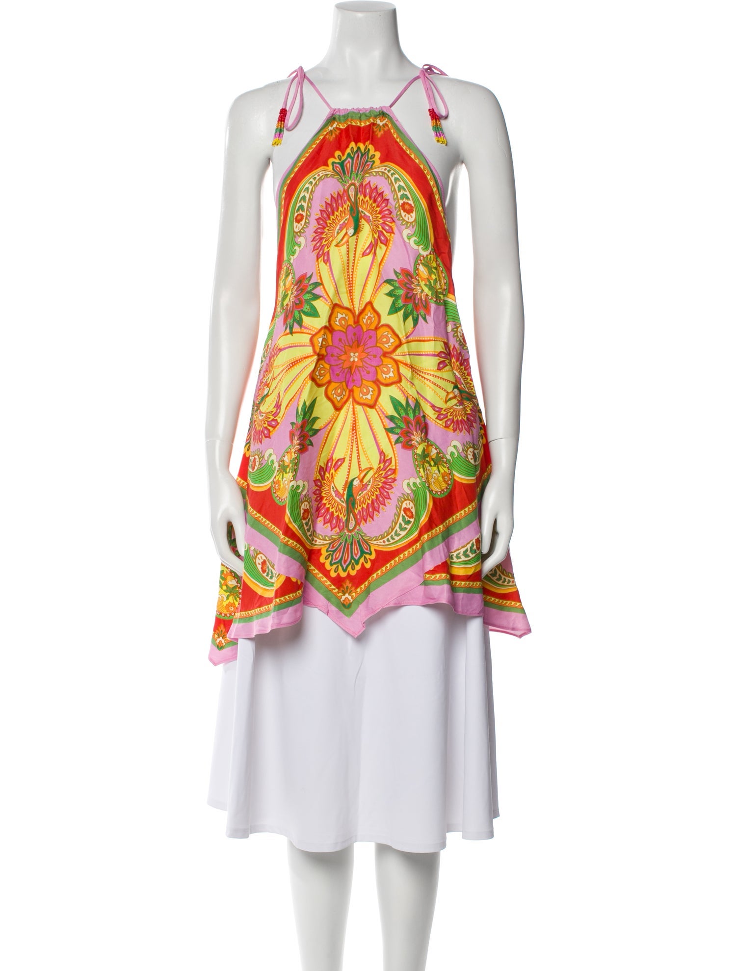 Farm Rio Paisley Print Halterneck Tunic