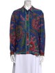 Farm Rio Printed Long Sleeve Button-Up Top