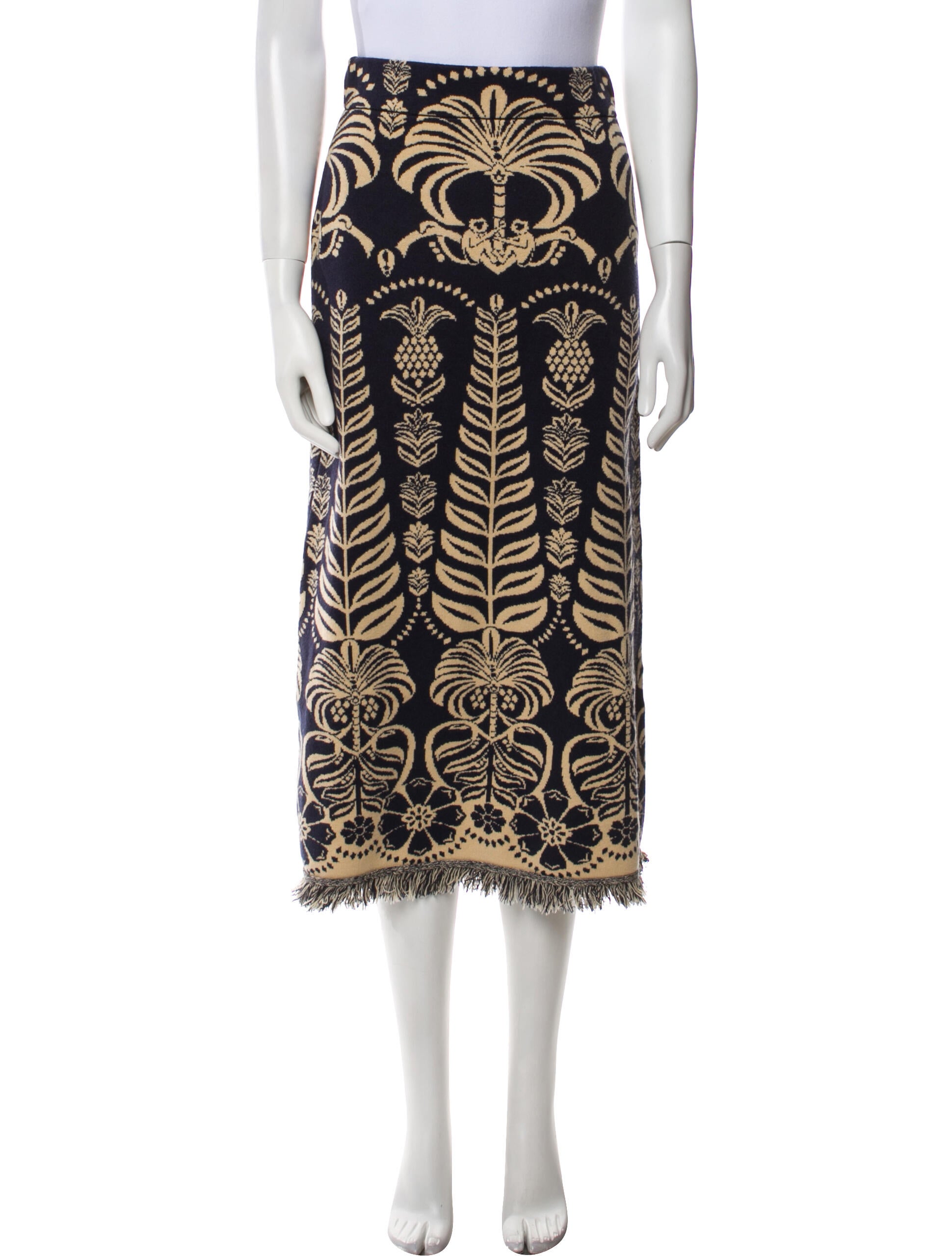 Farm Rio Printed Midi Length Skirt w/ Tags