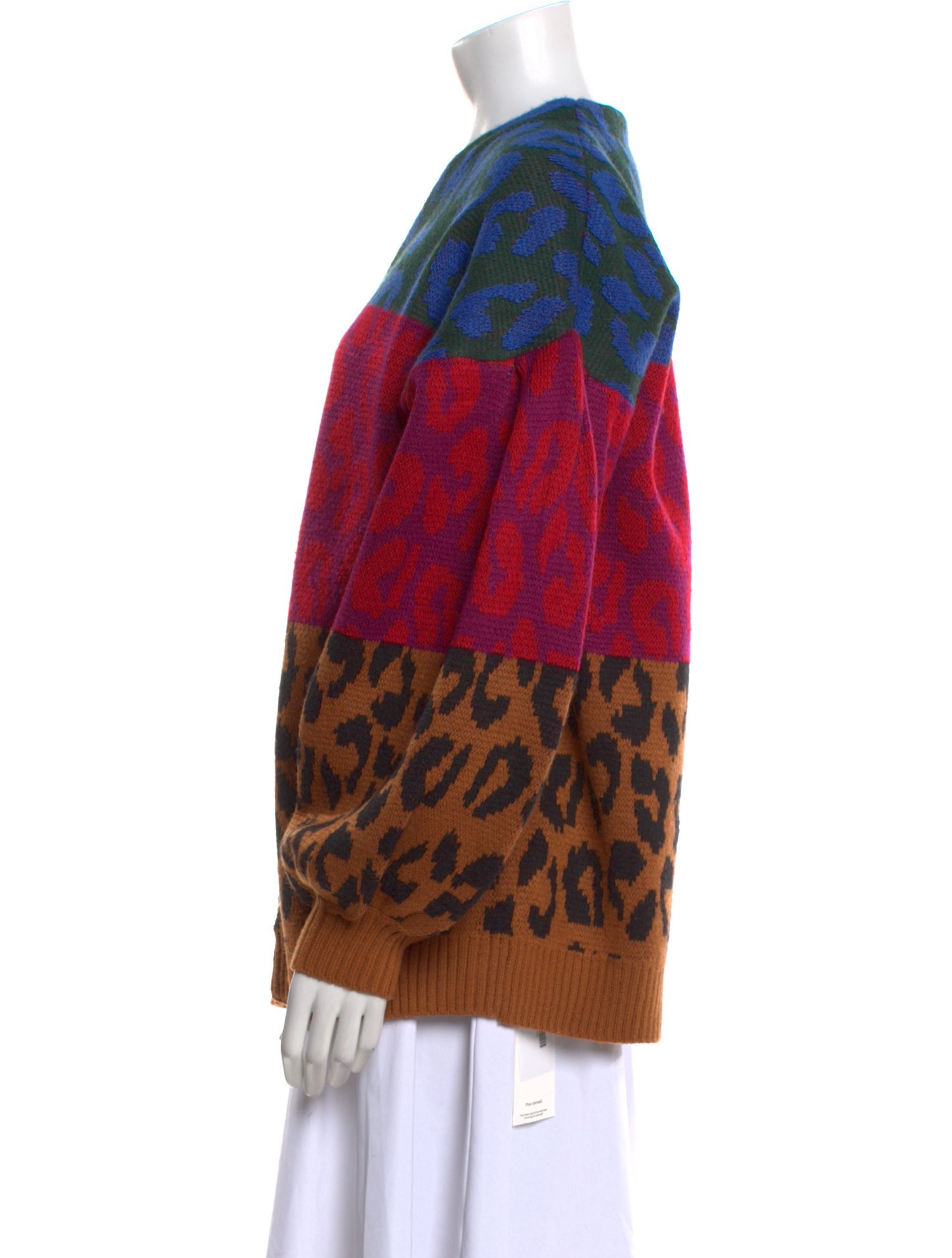 Farm Rio Animal Print V-Neck Sweater