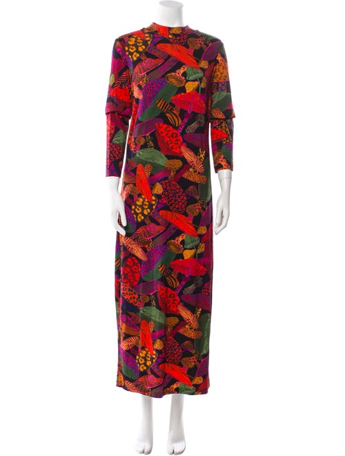 Farm Rio Floral Print Long Dress