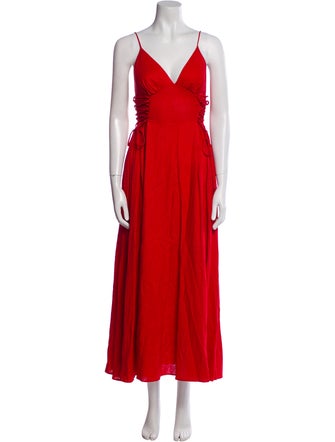 Farm Rio V-Neck Long Dress