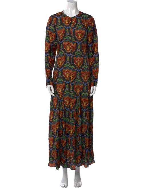 Farm Rio Paisley Print Long Dress