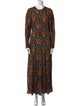 Farm Rio Paisley Print Long Dress