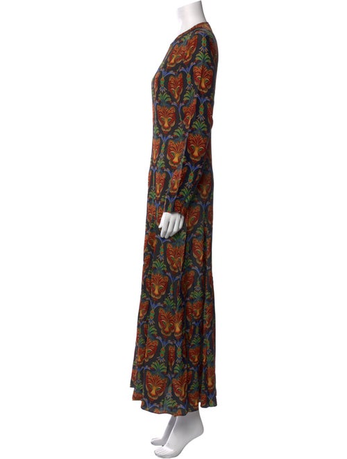 Farm Rio Paisley Print Long Dress