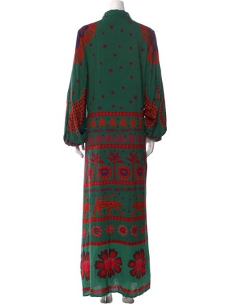 Farm Rio Printed Long Dress