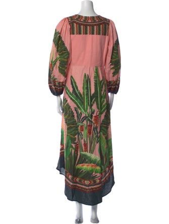 Farm Rio Linen Long Dress