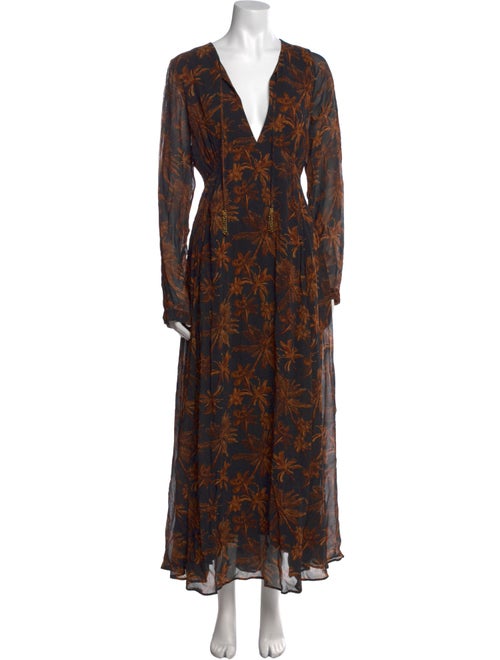 Farm Rio Floral Print Long Dress