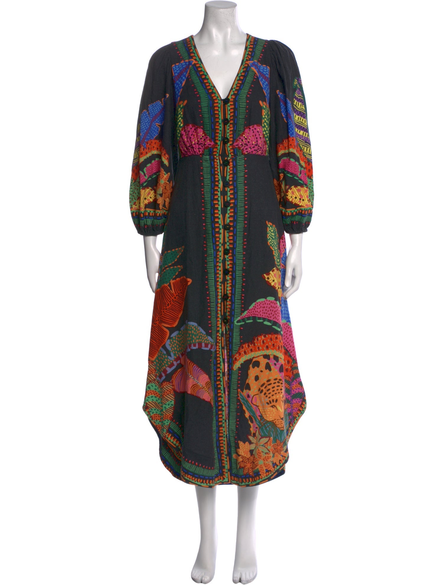 Farm Rio Printed Long Dress