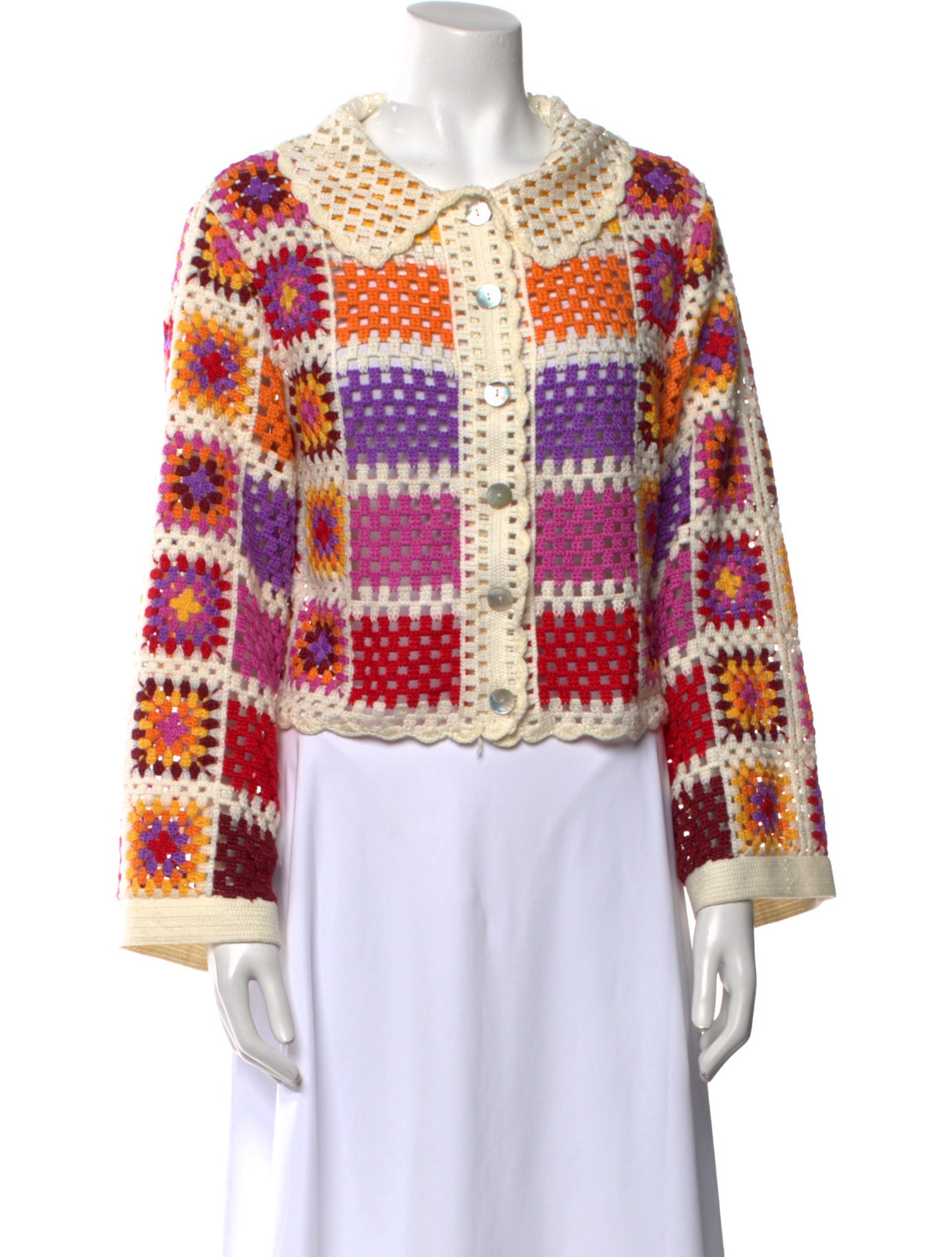 Farm Rio Printed Crew Neck Sweater