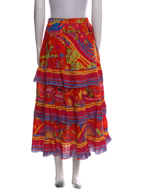 Farm Rio Printed Long Skirt