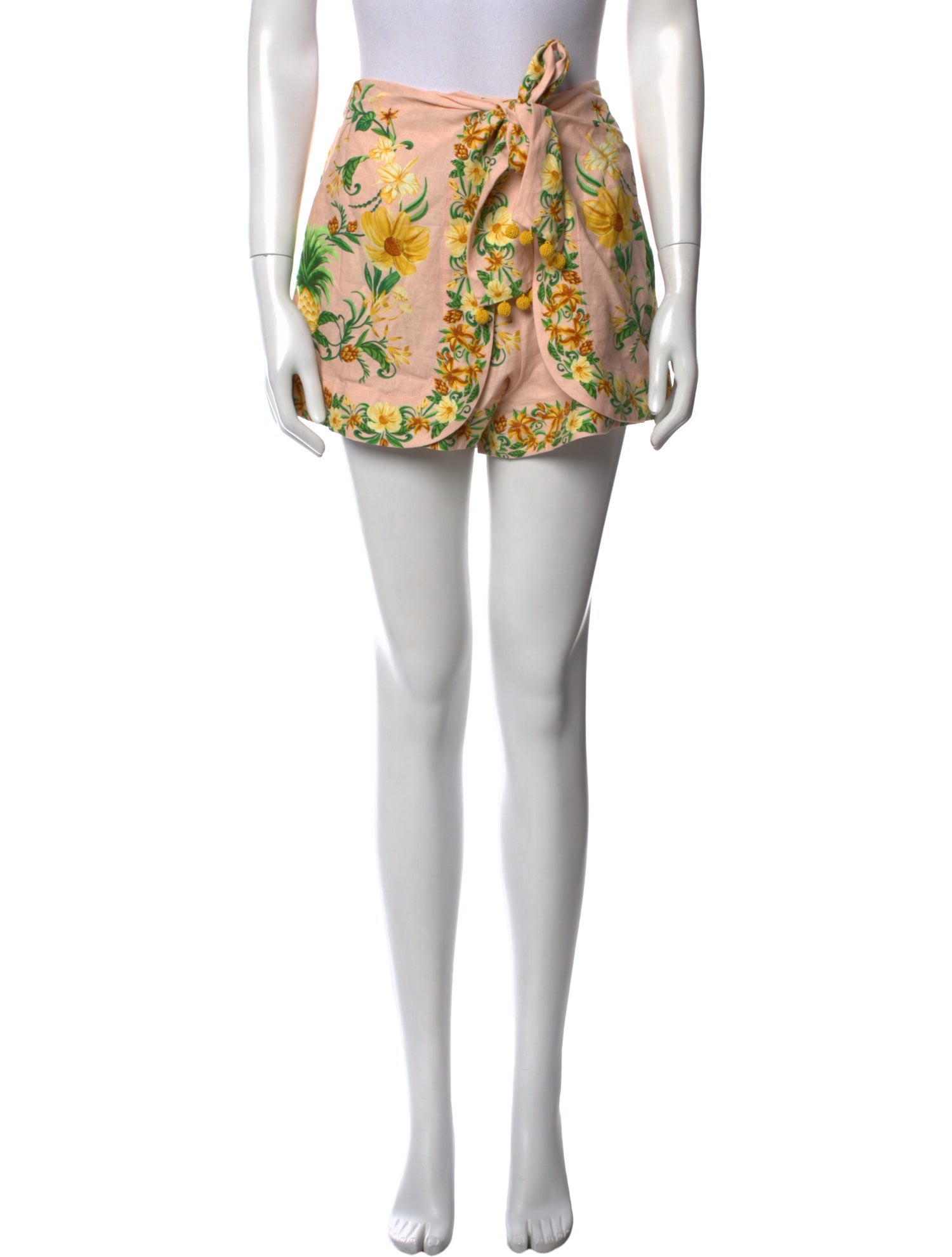 Farm Rio Floral Print Mini Shorts