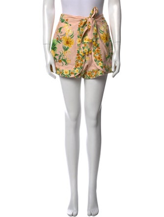 Farm Rio Floral Print Mini Shorts