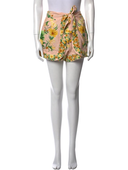 Farm Rio Floral Print Mini Shorts