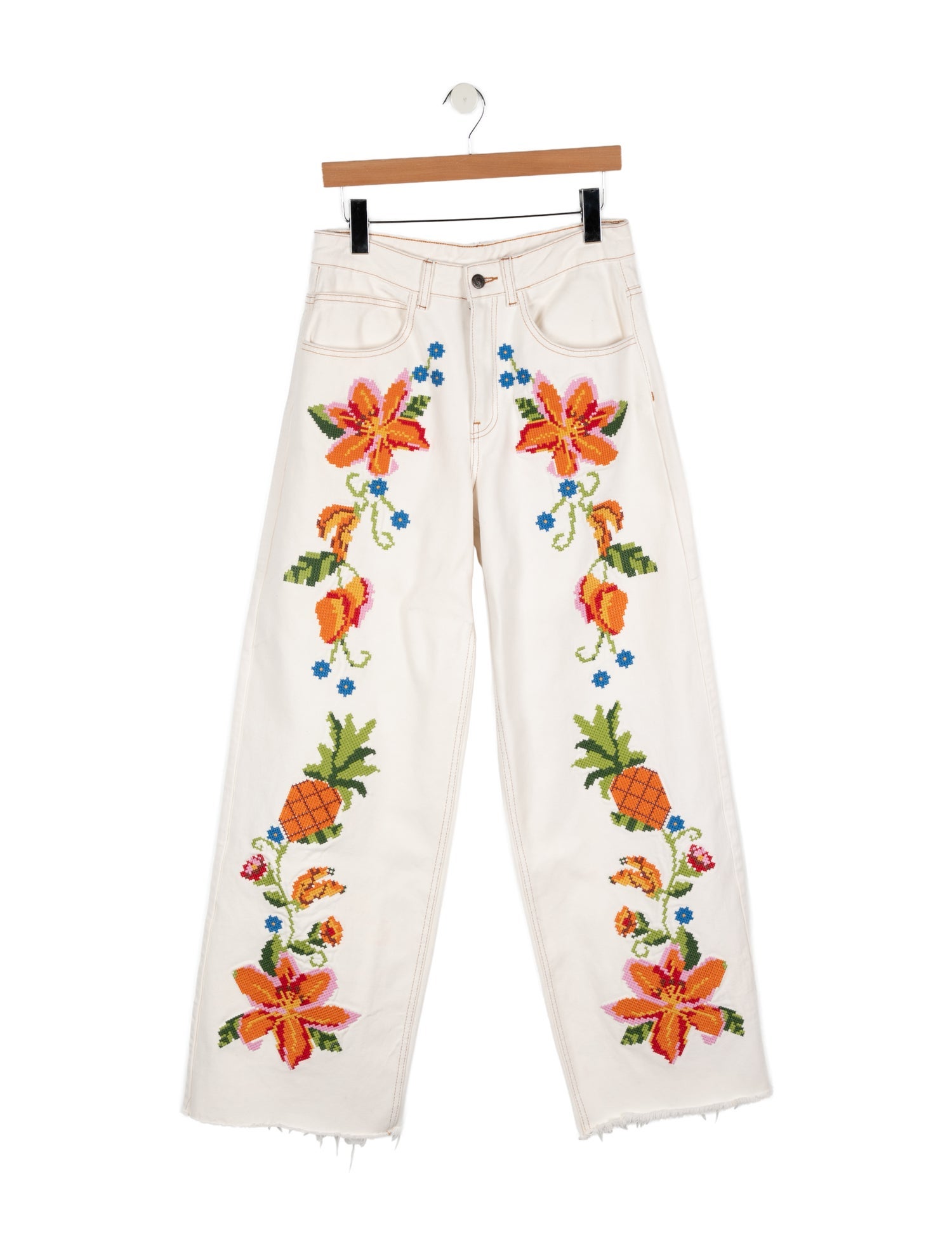 Farm Rio High-Rise Wide Leg Jeans w/ Tags