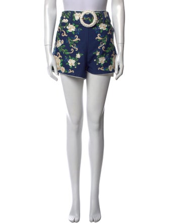 Farm Rio Floral Print Mini Shorts