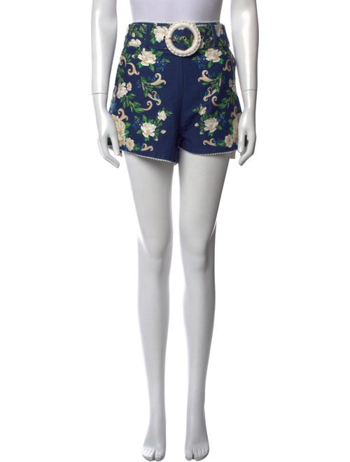 Farm Rio Floral Print Mini Shorts