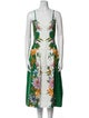 Farm Rio Floral Print Knee-Length Dress
