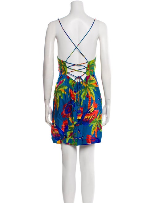 Farm Rio Floral Print Mini Dress