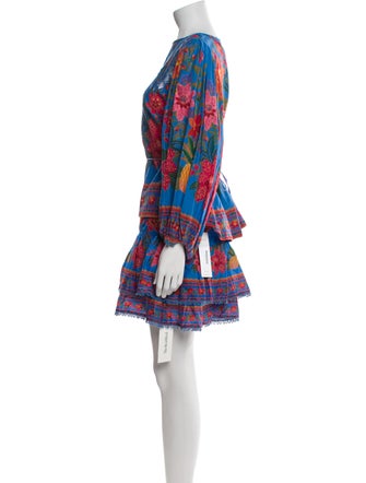 Farm Rio Floral Print Ruffle Embellishment Skirt Set