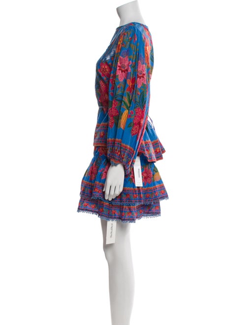 Farm Rio Floral Print Ruffle Embellishment Skirt Set