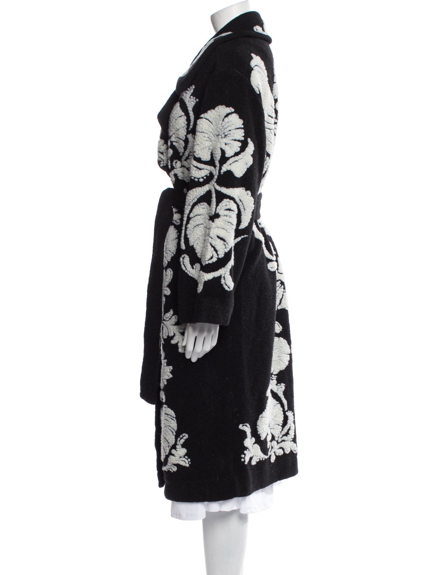 Farm Rio Floral Print Trench Coat