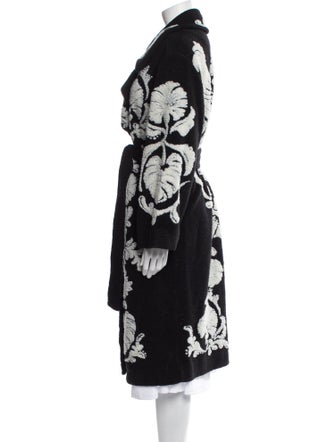 Farm Rio Floral Print Trench Coat