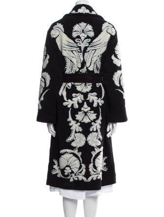 Farm Rio Floral Print Trench Coat