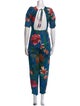 Farm Rio Linen Floral Print Jumpsuit