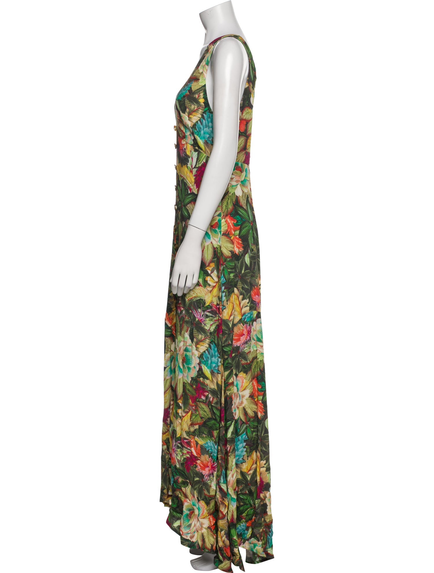 Farm Rio Floral Print Long Dress w/ Tags