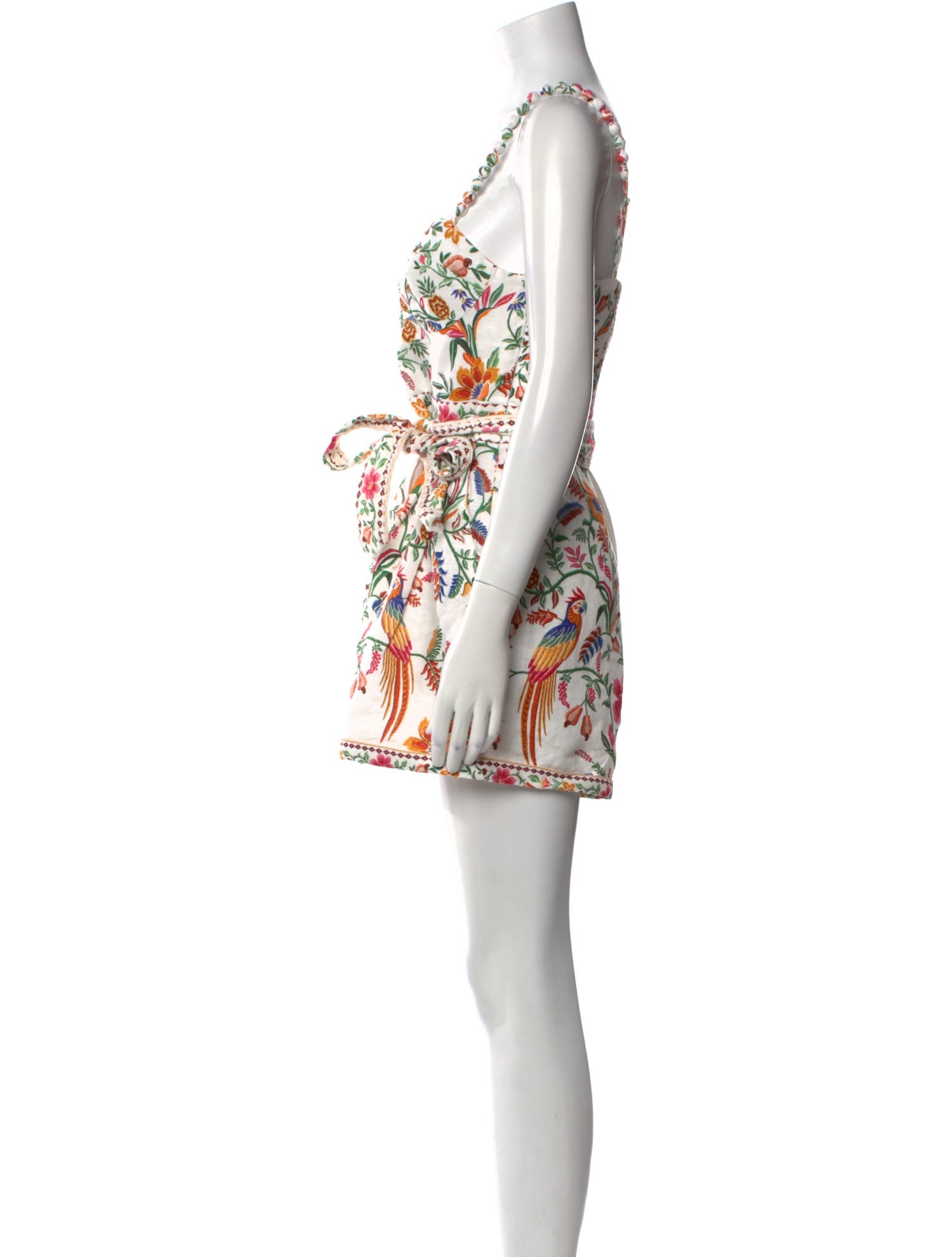 Farm Rio Printed Square Neckline Romper