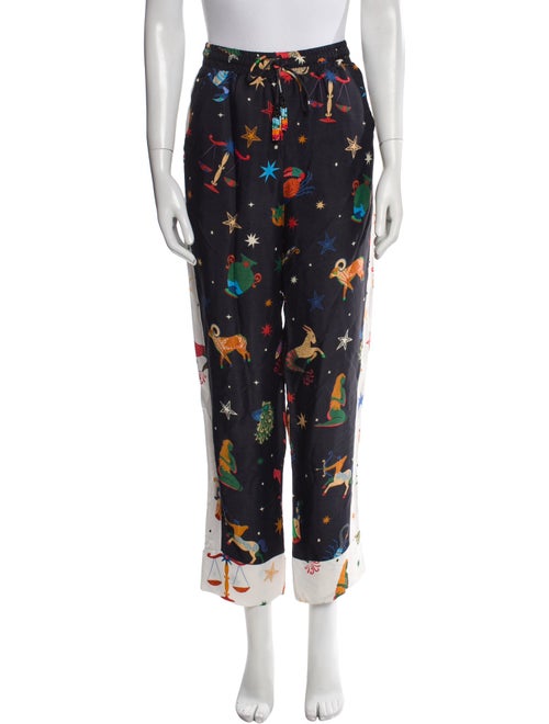 Farm Rio Printed Beaded Accents Sweatpants