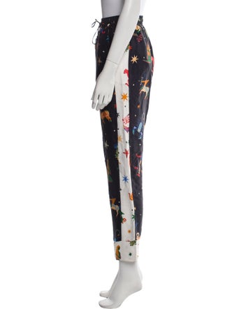 Farm Rio Printed Beaded Accents Sweatpants